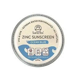 Suntribe Prírodný opaľovací krém so zinkom SPF 30 Obličej & Sport morská modrá 10 g