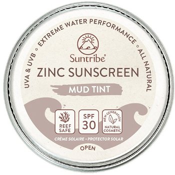 Suntribe Prírodný opaľovací krém so zinkom SPF 30 Obličej & Sport telová 45 g