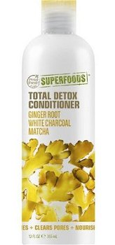SUPERFOODS Total Detox kondicionér - zázvor, matcha a biely charcoal 355 ml