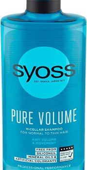 Syoss Micelárny šampón pre objem normálnych až jemných vlasov Pure Volume (Micellar Shampoo) 440 ml
