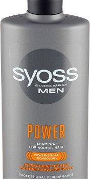 Syoss Posilňujúci šampón pre mužov pre normálne vlasy Power (Shampoo) 440 ml