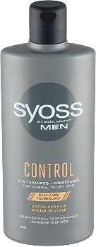 Syoss Šampón a kondicionér pre mužov 2 v 1 pre normálnu až suché vlasy Control (Shampoo + Conditioner) 440 ml