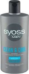 Syoss Šampón pre mužov pre normálnu až mastné vlasy Clean & Cool (Shampoo) 440 ml