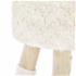 Taburet v tvare ovečky, látka Velvet biela/ružová/prírodná, LOLA