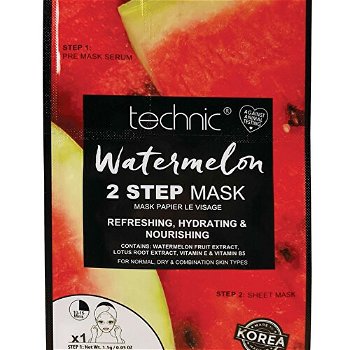 Technic Osviežujúca pleťová maska Watermelon 2 Step Mask 25 g