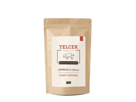 Telcek Mäsové bravčové chipsy chilli 50 g