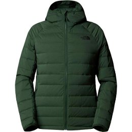 The North Face M BELLEVIEW STRETCH DOWN HOODIE Pánska bunda, tmavo zelená, veľkosť