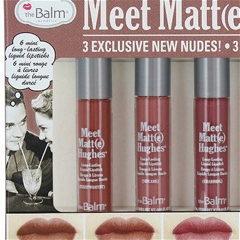 theBalm Sada 6 dlhotrvajúcich tekutých rúžov Meet Matte Hughes - Nude #8