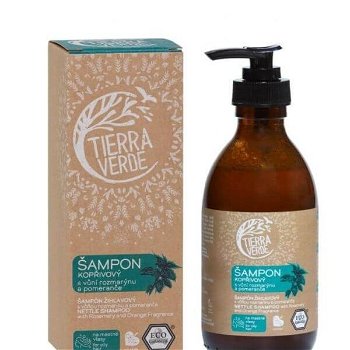 Tierra Verde Kopřivový šampon na mastné vlasy s vůní rozmarýnu a pomeranče 230 ml