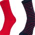 Tommy Hilfiger WOMEN SOCK 2P SMALL STRIPE Dámske ponožky, červená, veľkosť