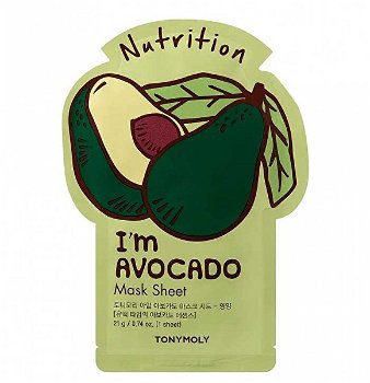 Tony Moly Vyživujúce plátýnková maska I`m Avocado (Nutrition Mask Sheet) 21 ml