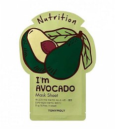 Tony Moly Vyživujúce plátýnková maska I`m Avocado (Nutrition Mask Sheet) 21 ml