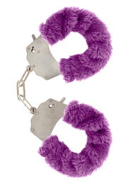 ToyJoy Furry Fun Cuffs plyšové erotické putá Purple