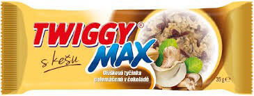 Twiggy Max s kešu polomáčaná v čokoláde 35 g