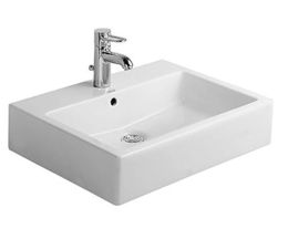 Umývadlo Duravit Vero 60x47 cm otvor pre batériu, s prepadom 0454600000