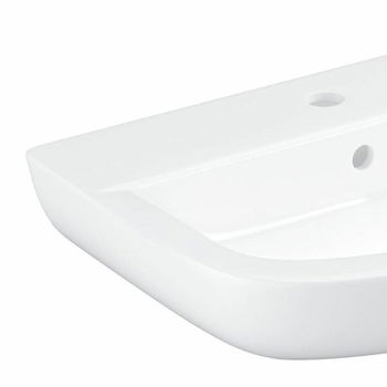 Umývadlo Grohe Bau Ceramic 55,3x38,6 cm alpská biela otvor pre batériu uprostred 39440000