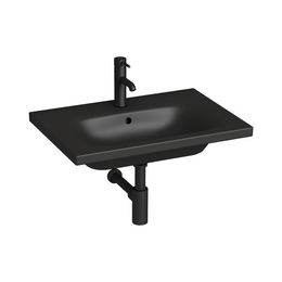 Umývadlo Jika MIo-N 80x45 cm černá mat otvor pre batériu uprostred H8127167161041