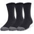 Under Armour HEATGEAR 3PK CREW Detské ponožky, čierna, veľkosť