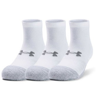 Under Armour HEATGEAR LOW CUT 3PK Unisex ponožky, biela, veľkosť