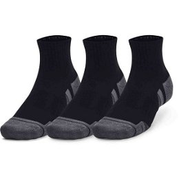 Under Armour PERFORMANCE COTTON 3PK QTR Detské  ponožky, čierna, veľkosť