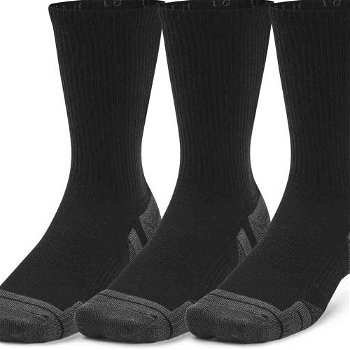 Under Armour PERFORMANCE TECH 3PK CREW Unisex ponožky, čierna, veľkosť