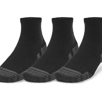Under Armour PERFORMANCE TECH 3PK QTR Unisex ponožky, čierna, veľkosť