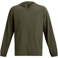 Under Armour VIBE WOVEN WINDBREAKER Pánska bunda, khaki, veľkosť