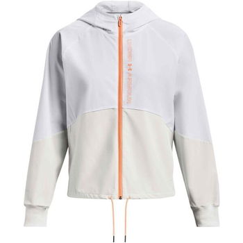 Under Armour WOVEN FZ JACKET Dámska bunda, biela, veľkosť