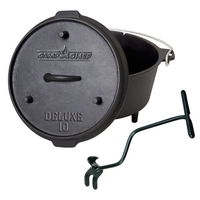 Univerzálny liatinový hrniec Camp Chef Deluxe Dutch Oven 25 cm s pokrievkou a zdvihákom