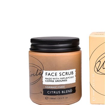UpCircle Peeling pre normálnu a suchú pleť Coffee Face Scrub Citrus Blend 100 ml