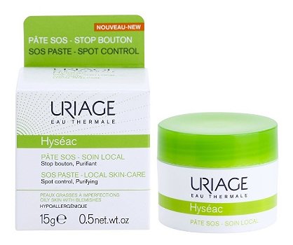 Uriage Lokálna starostlivosť na noc proti nedokonalostiam aknóznej pleti Hyséac (SOS Paste Local Skin- Care ) 15 ml