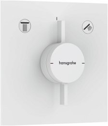 Vaňová batéria Hansgrohe DuoTurn E bez podomietkového telesa matná biela 75417700
