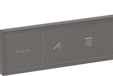 Vaňová batéria Hansgrohe RainSelect bez podomietkového telesa kartáčovaný čierny chróm 15381340