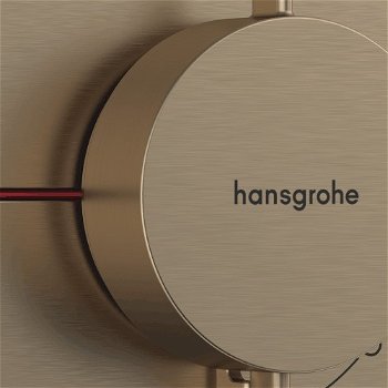 Vaňová batéria Hansgrohe ShowerSelect Comfort E bez podomietkového telesa kartáčovaný bronz 15572140