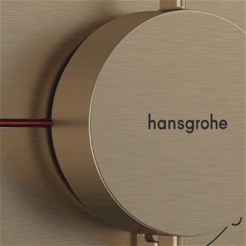 Vaňová batéria Hansgrohe ShowerSelect Comfort Q bez podomietkového telesa kartáčovaný bronz 15586140