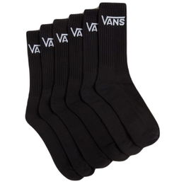 Vans CLASSIC CREW 6PK Pánske ponožky, čierna, veľkosť