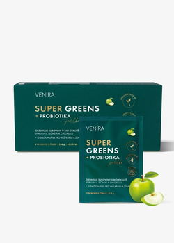 Venira Super Greens + probiotiká jablko 30 sáčkov 336 g