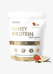 Venira Whey proteín príchuť jahoda s vanilkou 1000 g