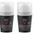 Vichy Deodorant pre citlivú pokožku Homme 48H Deo roll-on (Anti-Transpirant Extra Sensitive) 2 x 50 ml