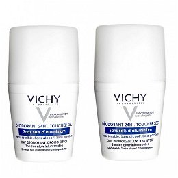 Vichy Guličkový dezodorant pre citlivú pokožku 2 x 50 ml