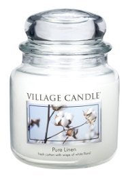 Village Candle Vonná sviečka v skle Čisté prádlo ( Pure Linen) 397 g