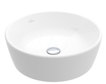 VILLEROY & BOCH - Architectura Umývadlo na dosku, priemer 450 mm, s prepadom, alpská biela 5A254501