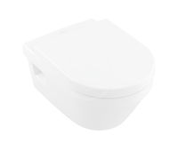 VILLEROY & BOCH - Architectura Závesné WC, WC doska SoftClose, Rimless, s CeramicPlus, alpská biela 5684HRR1