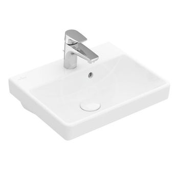 VILLEROY & BOCH - Avento Umývadielko 450x370 mm, s prepadom, 1 otvor na batériu, alpská biela 73584501