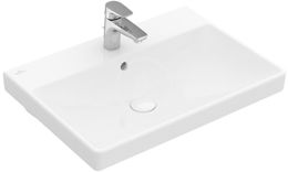 VILLEROY & BOCH - Avento Umývadlo nábytkové, 600x470 mm, s prepadom, otvor na batériu, alpská biela 41586001