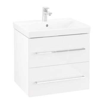 VILLEROY & BOCH - Avento Umývadlová skrinka, 580x514x452 mm, 2 zásuvky, Crystal White A88900B4