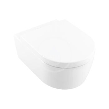 VILLEROY & BOCH - Avento Závesné WC s doskou SoftClosing, DirectFlush, CeramicPlus, alpská biela 5656HRR1