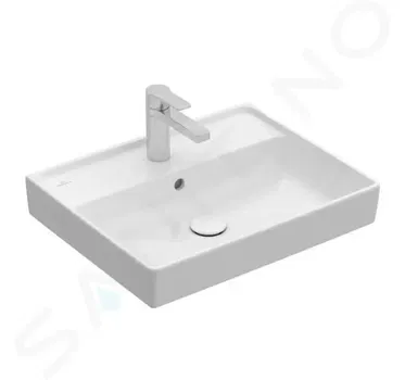 VILLEROY & BOCH - Collaro Umývadlo 55x44 cm, s prepadom, otvor na batériu, alpská biela 4A335501