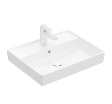 VILLEROY & BOCH - Collaro Umývadlo 600x470 mm, s prepadom, otvor na batériu, alpská biela 4A336001