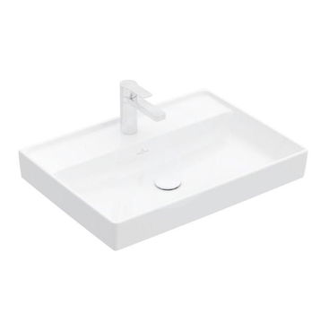 VILLEROY & BOCH - Collaro Umývadlo 650x470 mm, bez prepadu, otvor na batériu, alpská biela 4A336601